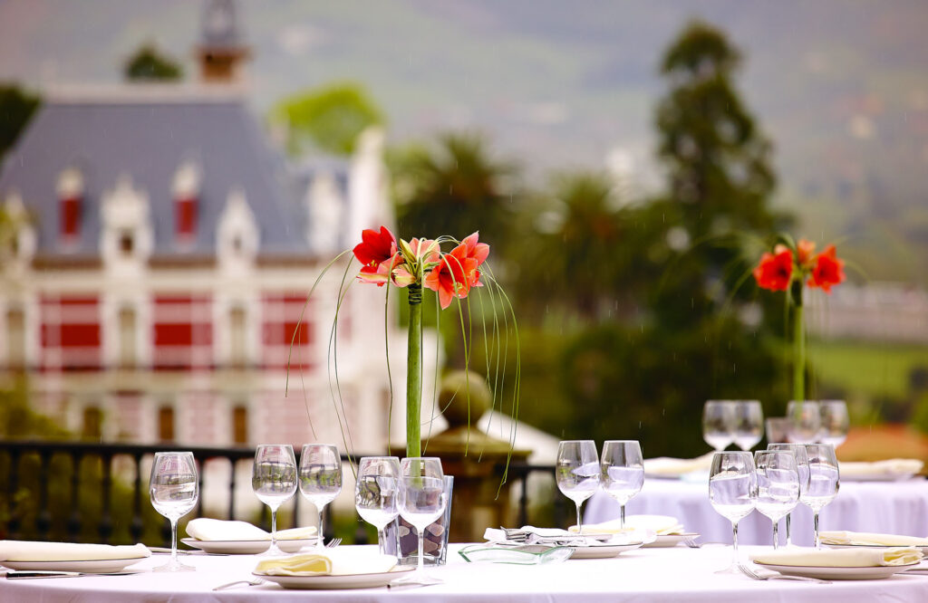 Fotografía de cátering para jardines